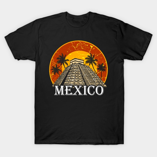 Mexican Pyramid T-Shirt by Mila46